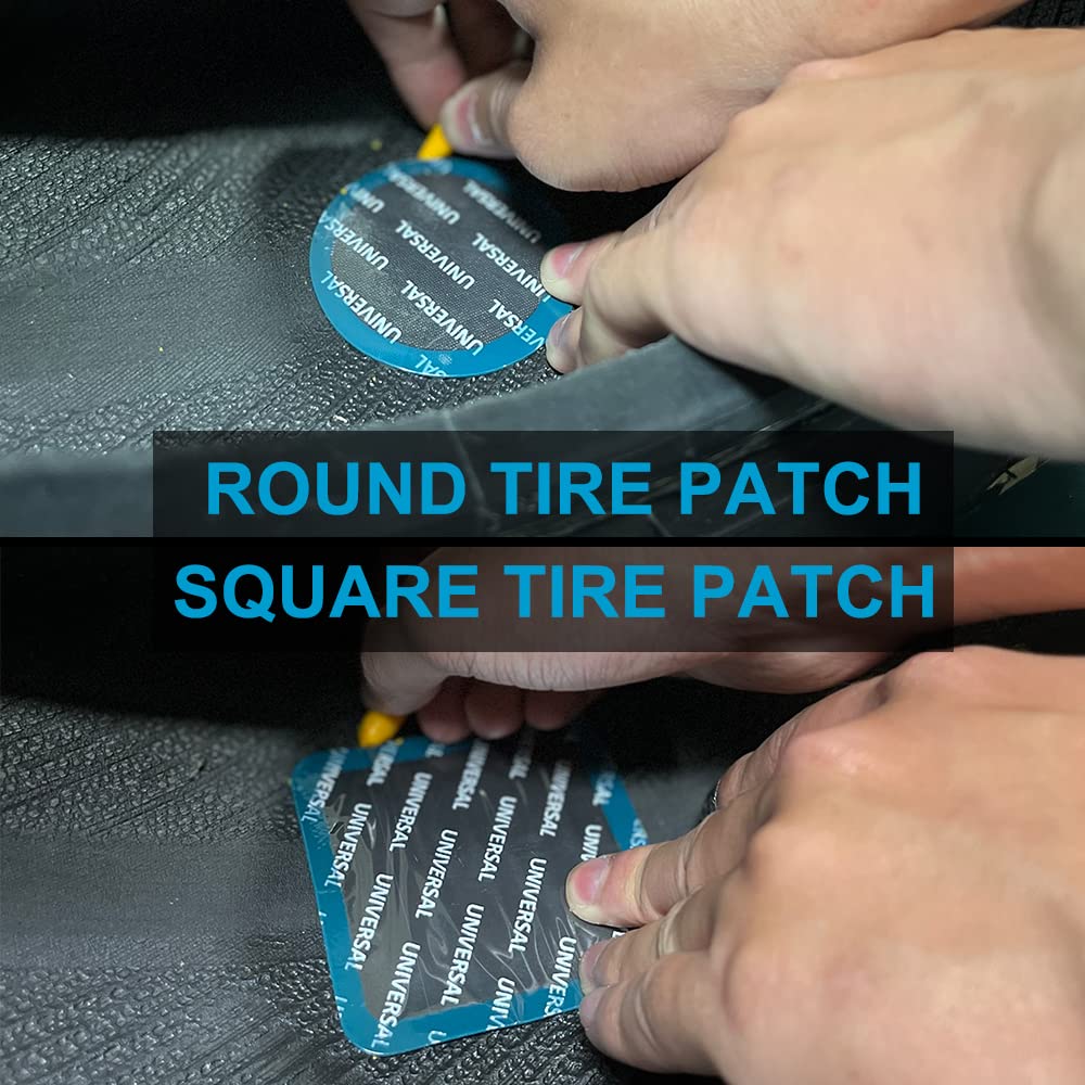 PAX patch ready in a garage for emergency tire repairs.