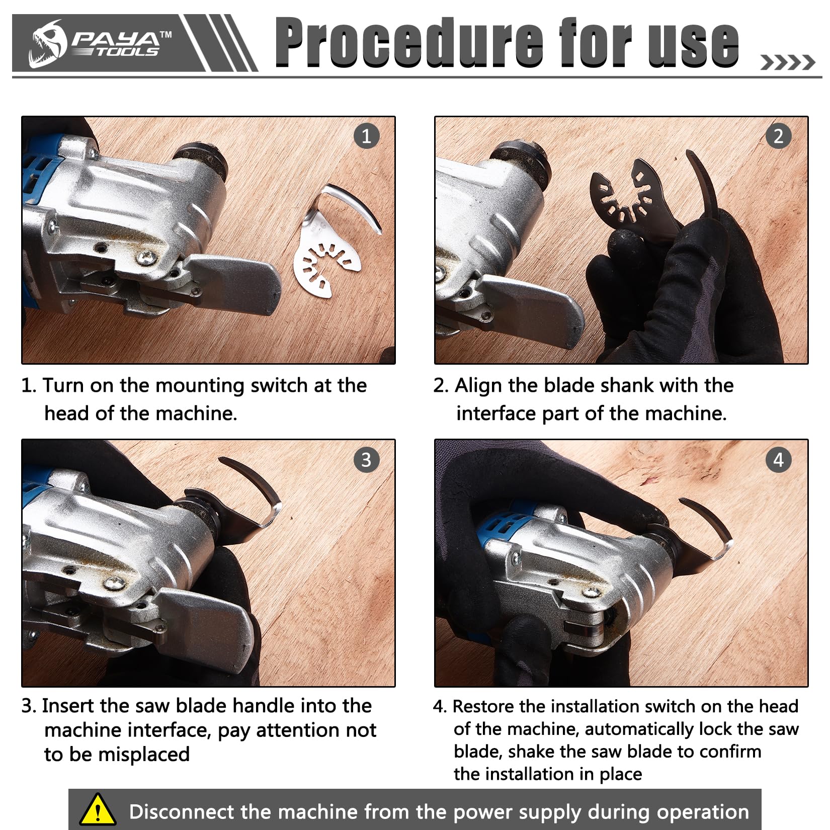 PAYA TOOLS window seal removal blade for adhesives and weatherstripping.