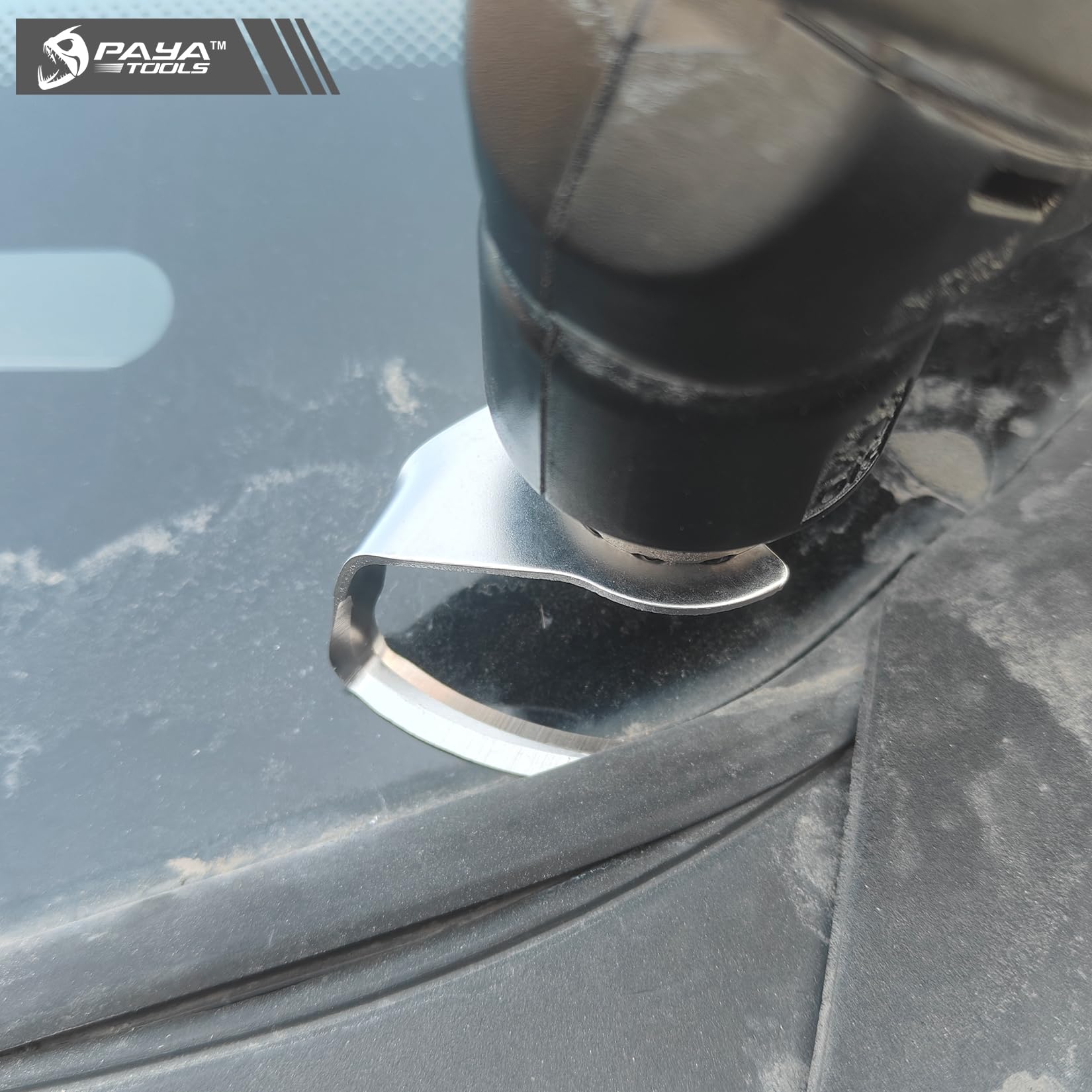 PAYA TOOLS windshield urethane removal blade for hard-to-reach areas.