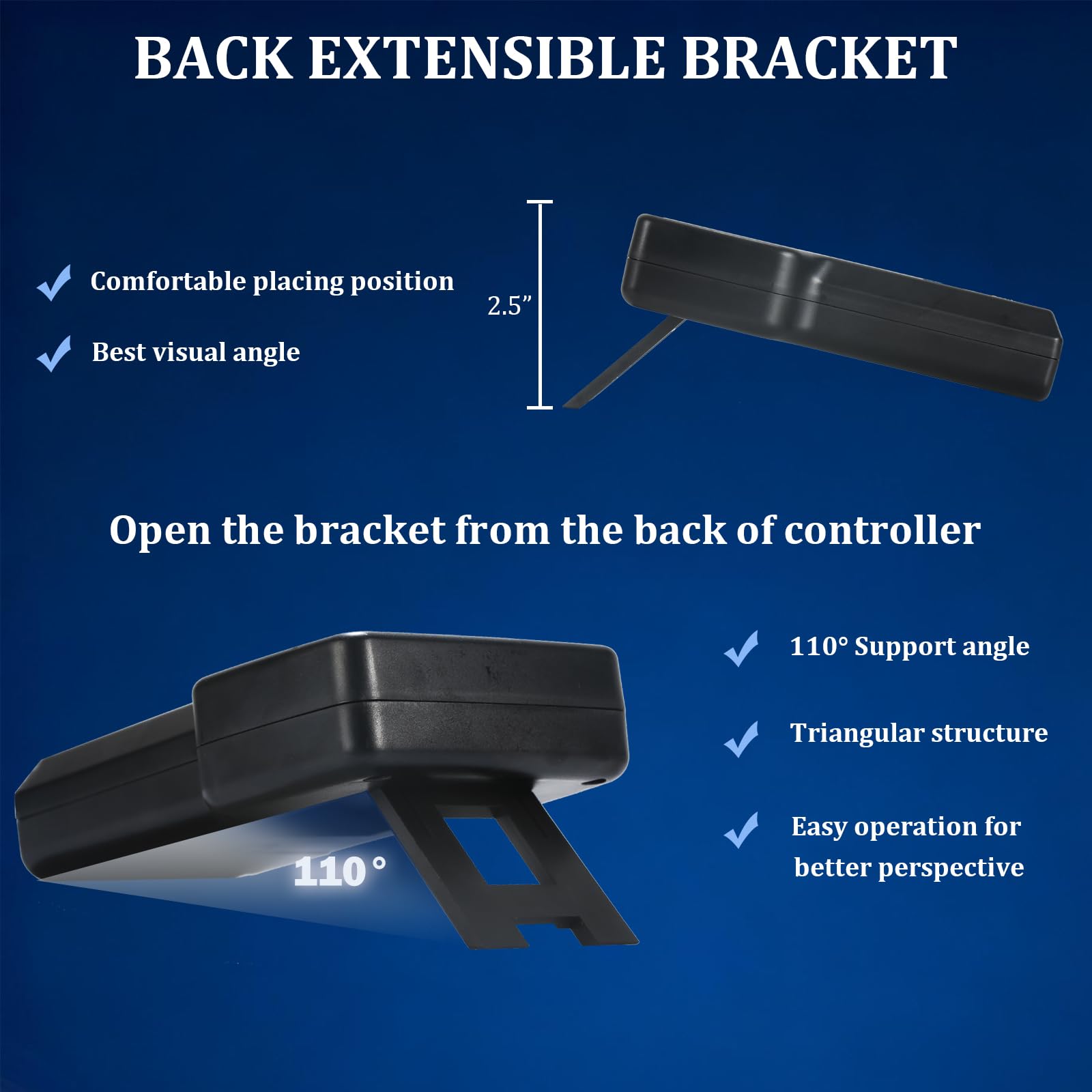 PBMT large LCD backlit display improves readability in dim environments.
