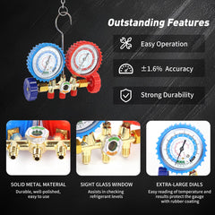 PBMT R134a quick couplers connect securely for fast service.