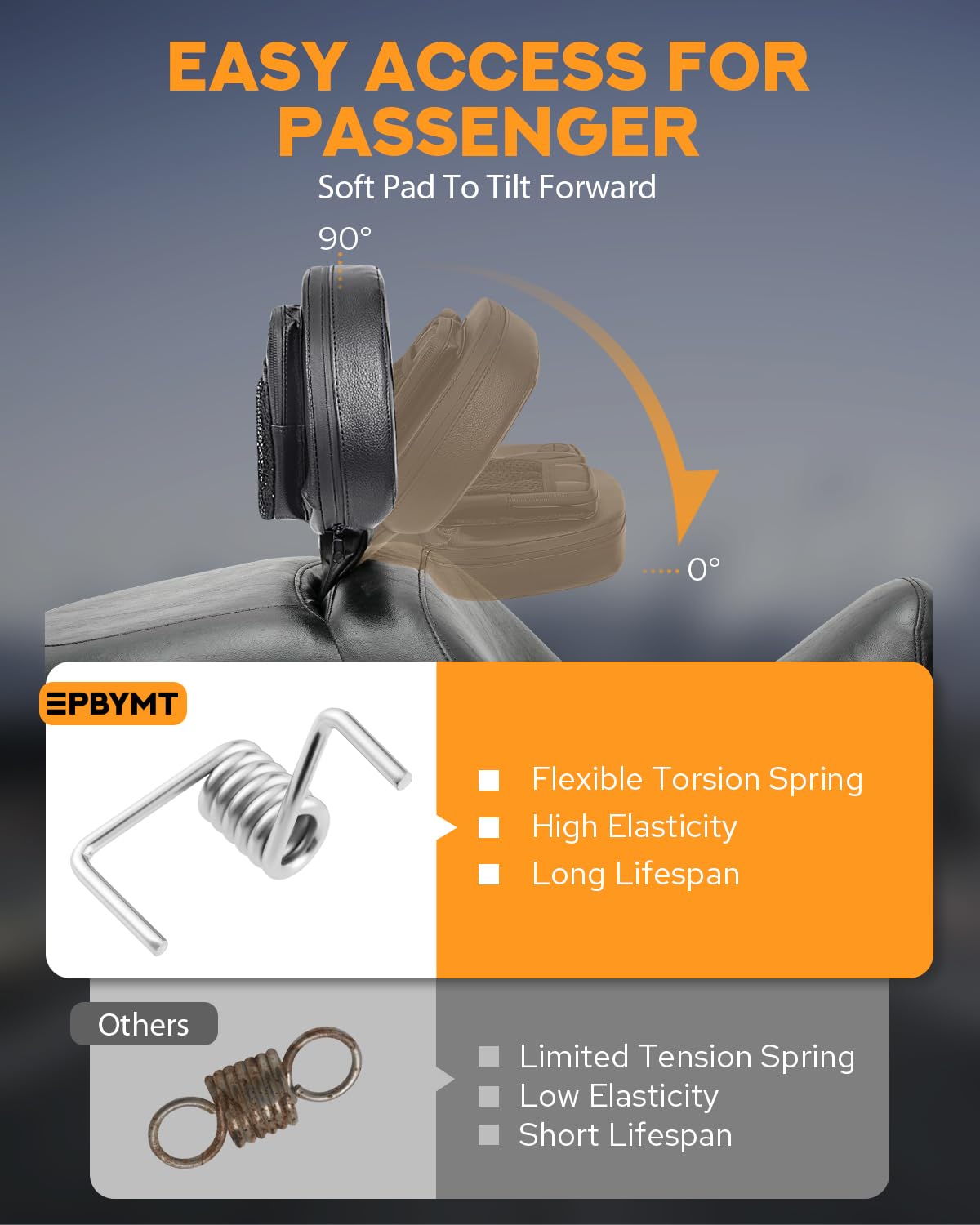 PBYMT backrest with headphone jack adds road connectivity.