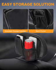PBYMT lumbar-support backrest highlights rider lower-back comfort.