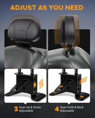 PBYMT backrest storage pouch keeps essentials secure.
