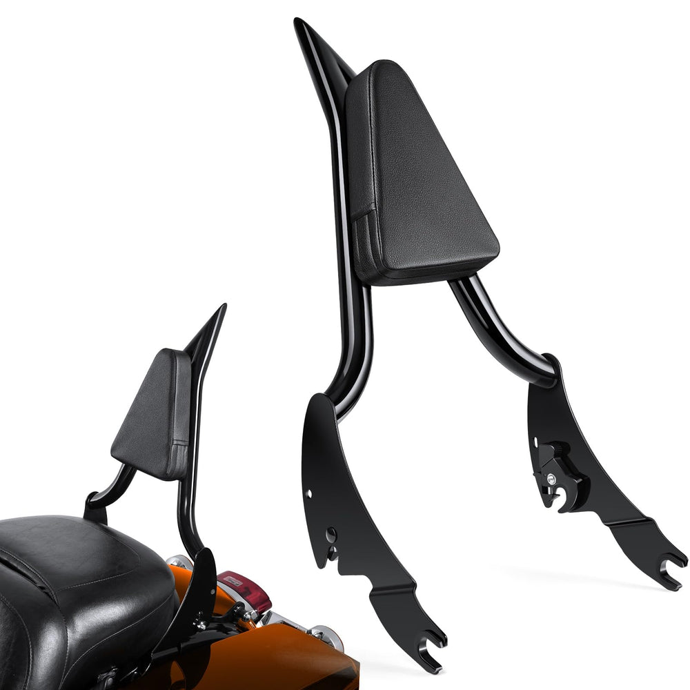 PBYMT 26-inch detachable sissy bar backrest for passenger comfort on long rides.