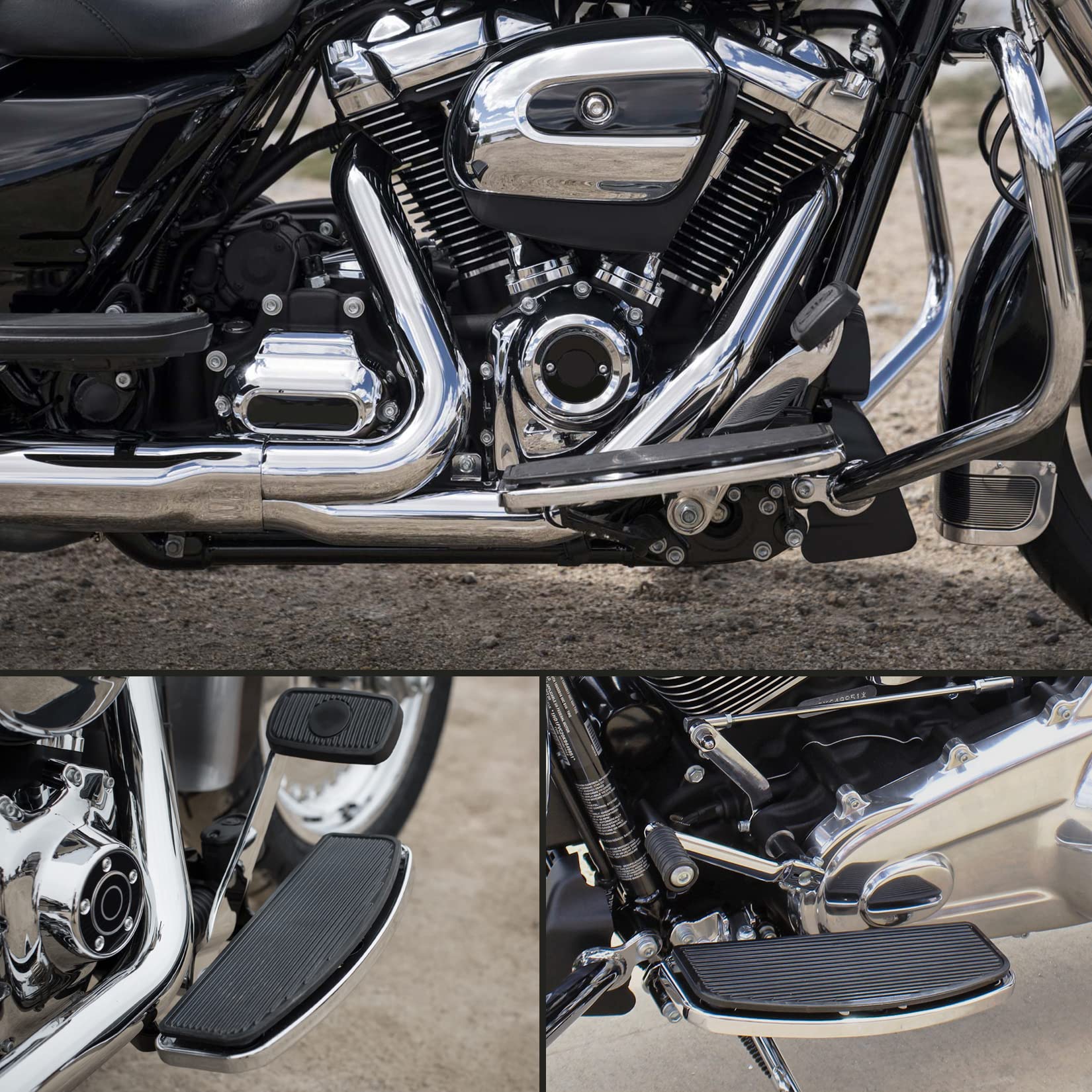Front footboard insert measures 4.1 by 11.8 inches for fitment reference.