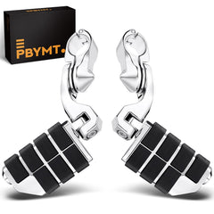 PBYMT highway pegs short angled 304ss for Harley-Davidson, comfortable long-ride foot placement.