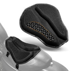 PBYMT motorcycle seat cushion foldable design enables easy storage and transport.