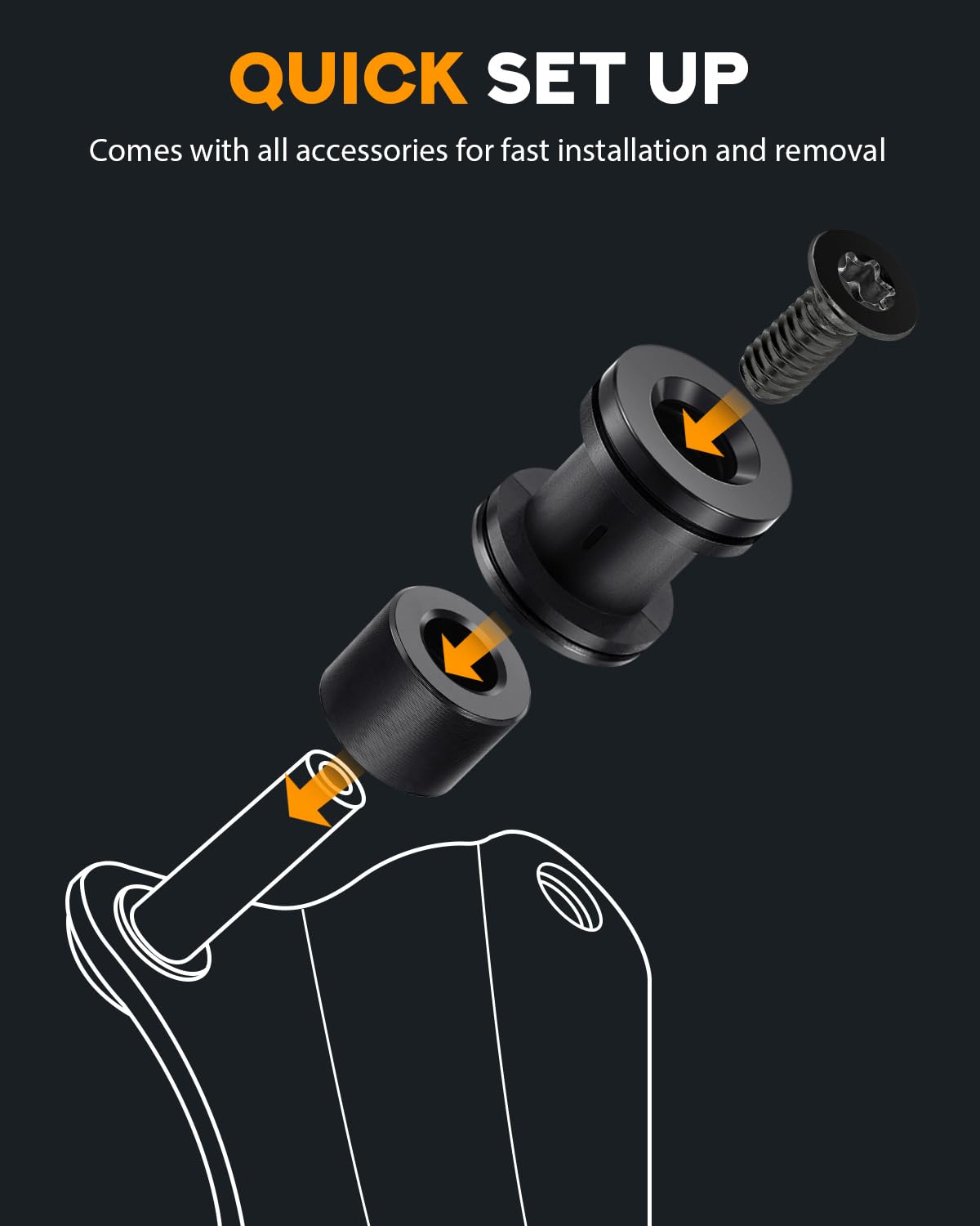 PBYMT luggage-rack-compatible hardware enables secure Harley mounting on trips.