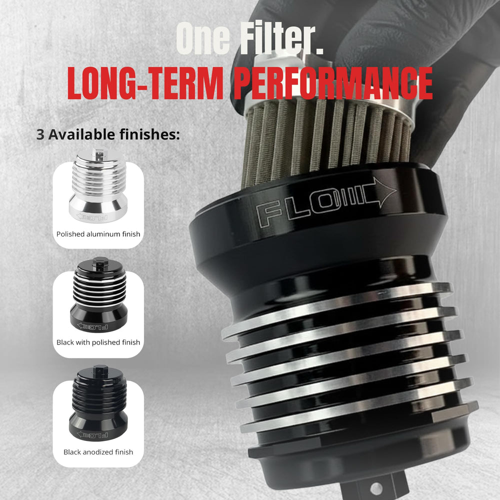 PC Racing FLO PCS4C built-in bypass and magnetic prefilter in action