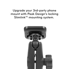 Peak Design Mobile Ball Mount Adapter with push-button release for fast one-handed access.