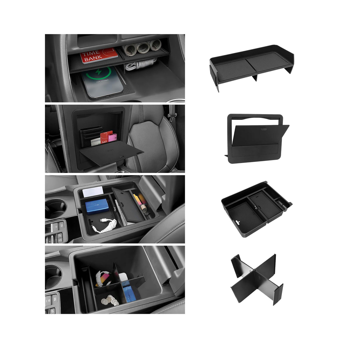 PeakPurit center console organizer for Honda Pilot keeps essentials within easy reach.