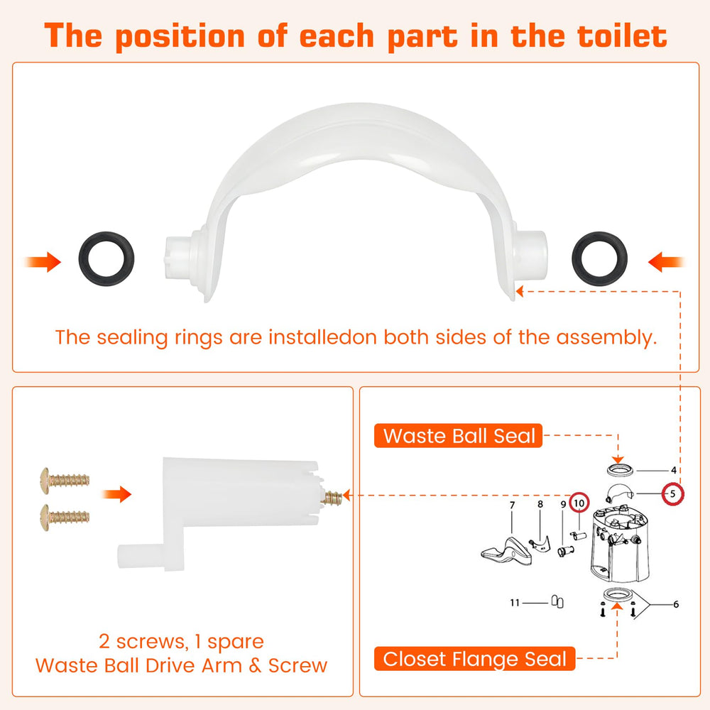 Peakur U-cup seals to prevent leaks