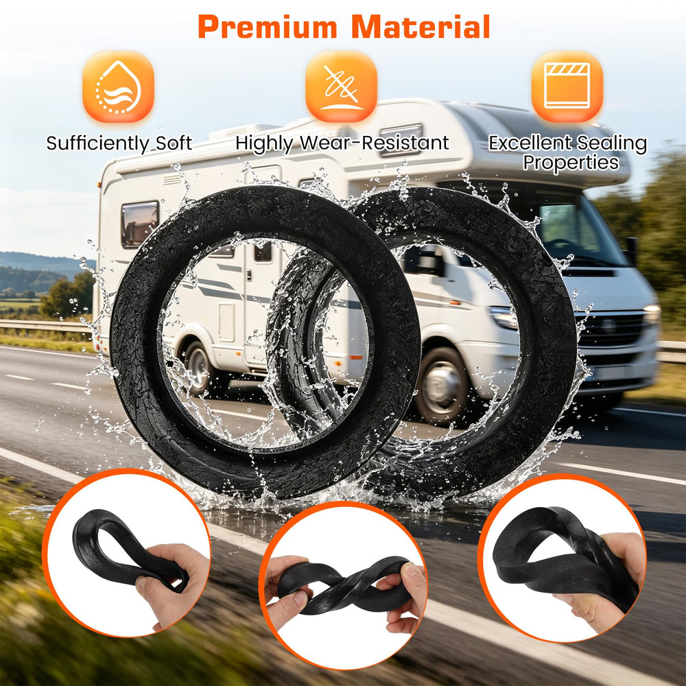 Peakur waste ball seal helps maintain clean RV flush