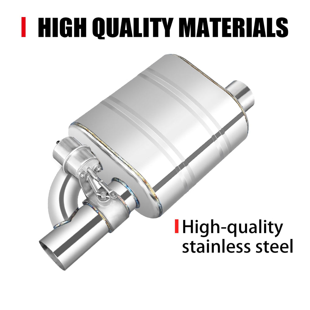Peastorm cat-back exhaust system kit enhances flow and sound with a complete setup.