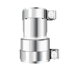 Peastorm stainless steel exhaust adapter 2in to 2.5in ends for fast clamp connections