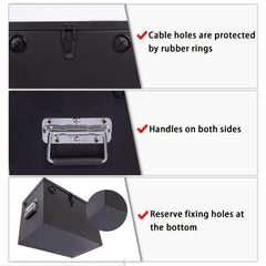 Peastorm battery box bottom with mounting holes for stable mounting.