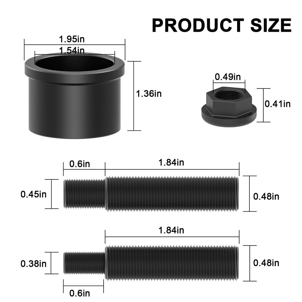 PEATOVIE kit components highlight durable metal shafts and hardware for lasting performance.