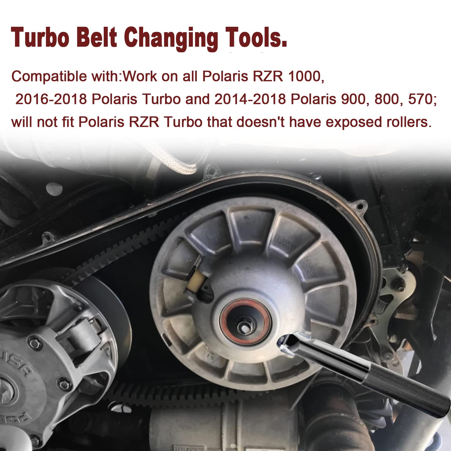 PEATOVIE flexible clutch tool shown with Polaris belt task.