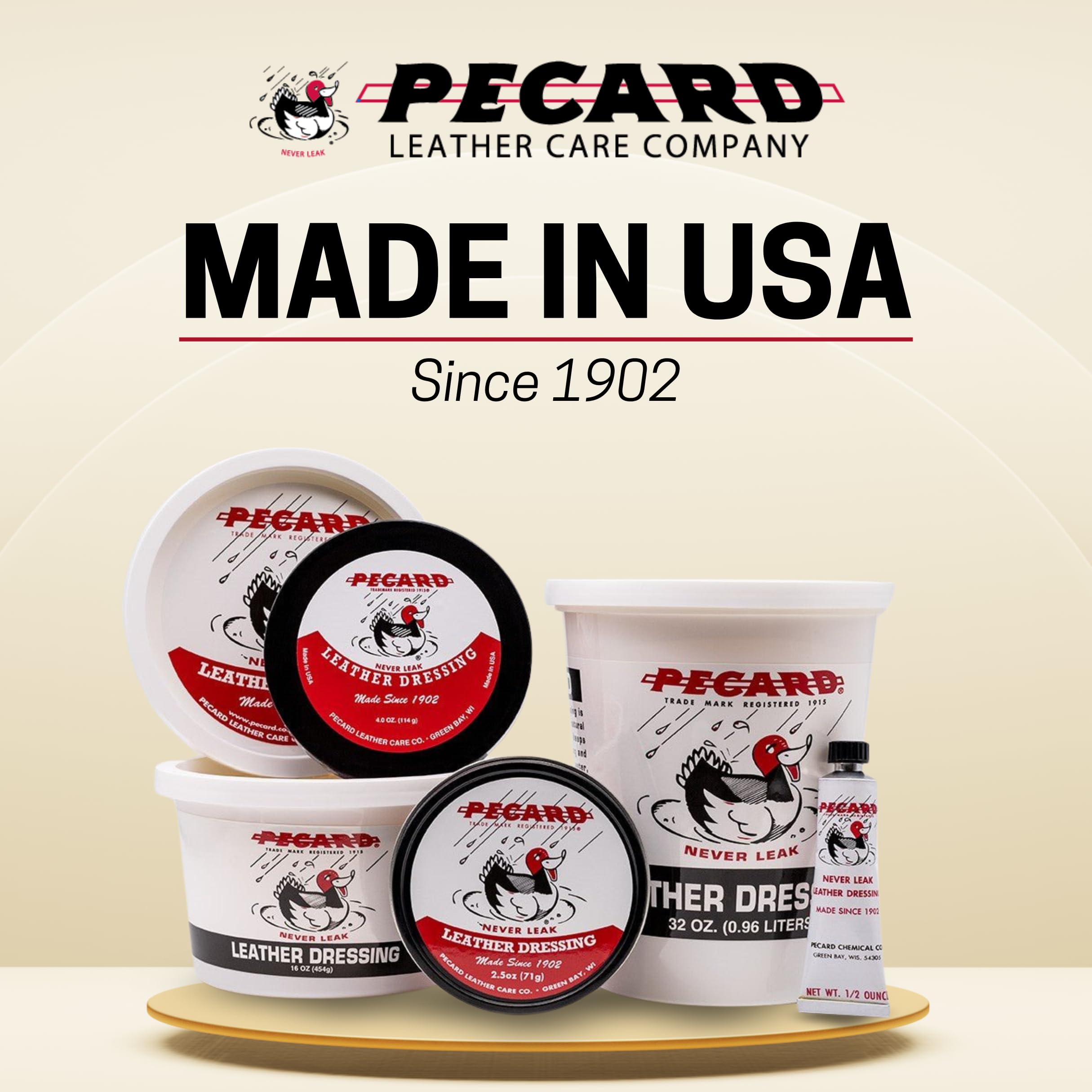 Pecard Leather Dressing forms a wax coating that helps repel dirt.