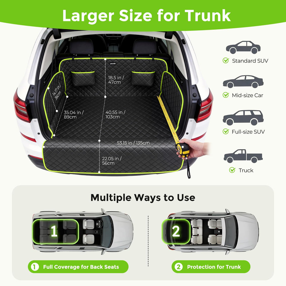 Pecute bumper flap protects the bumper during pet in and out
