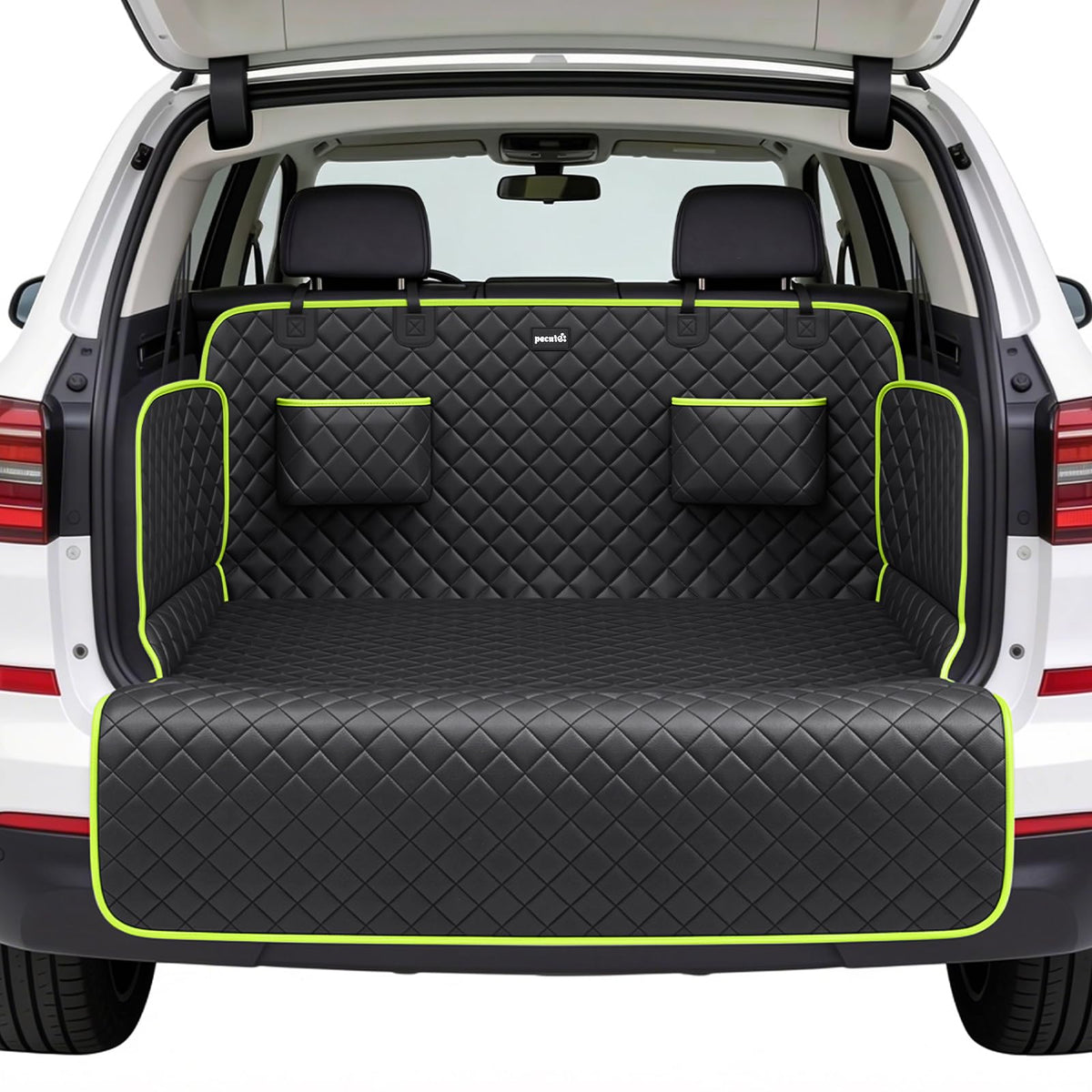 Pecute SUV Cargo Liner with upgraded leather fabric protects the trunk from wear
