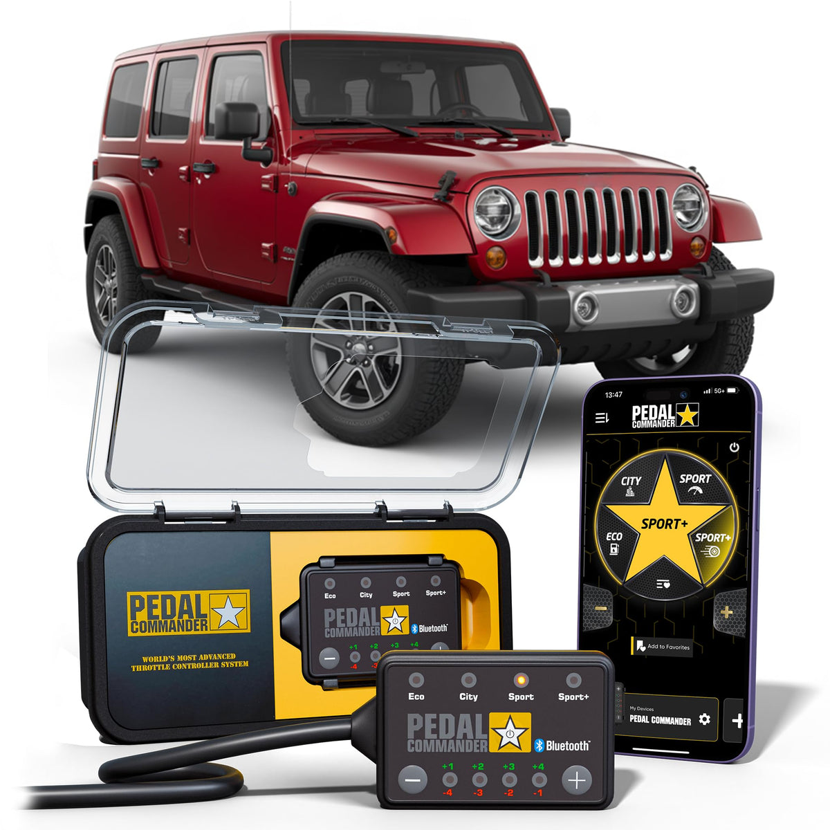 PEDAL COMMANDER Jeep Wrangler JK install: easy plug-and-play throttle controller setup.