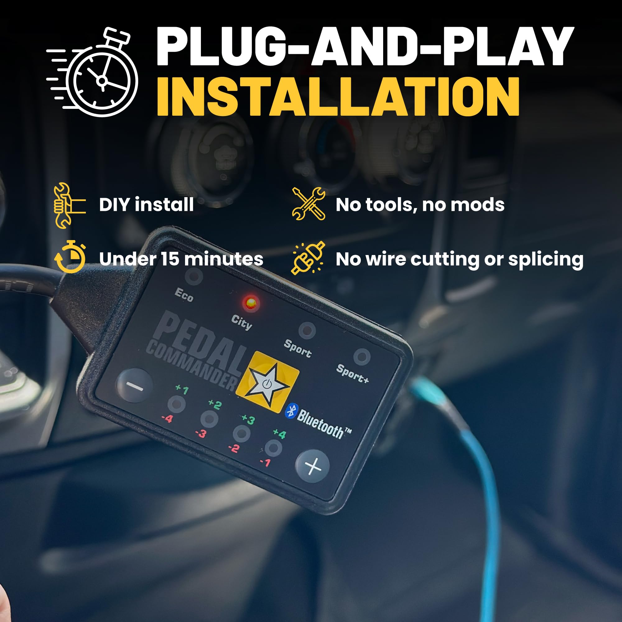 PEDAL COMMANDER is compatible with RAM intake and exhaust upgrades.