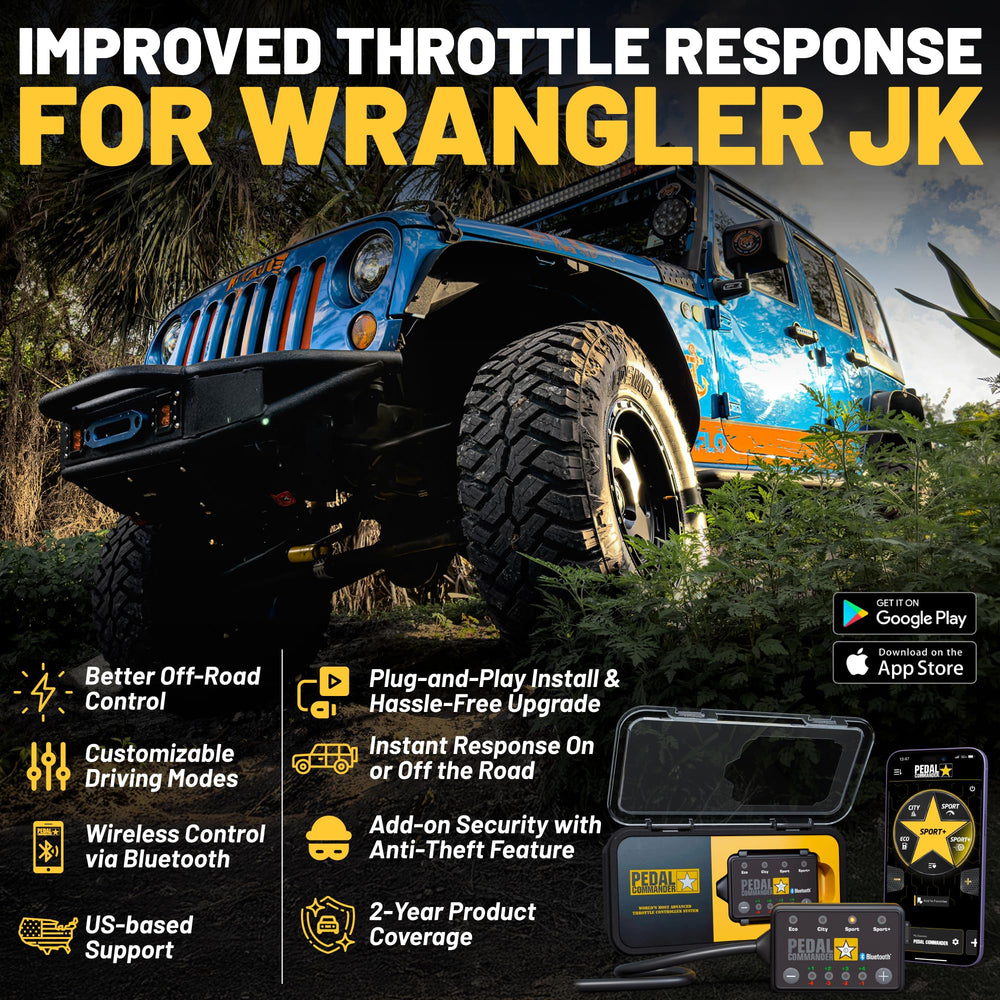 PEDAL COMMANDER throttle response modes in action for improved on-road and off-road feel.