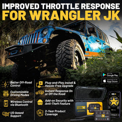 PEDAL COMMANDER throttle response modes in action for improved on-road and off-road feel.
