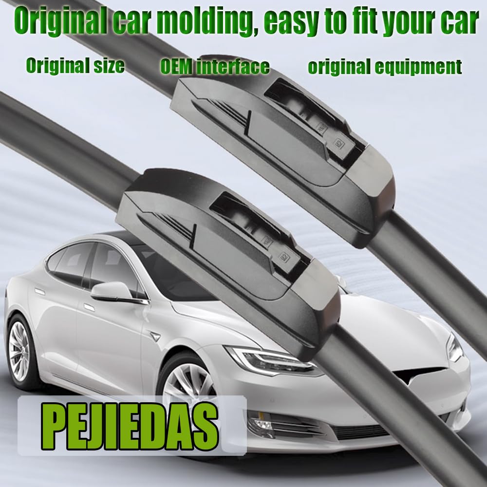 PEJIEDAS 17 inch wiper blades installation diagram for quick fit