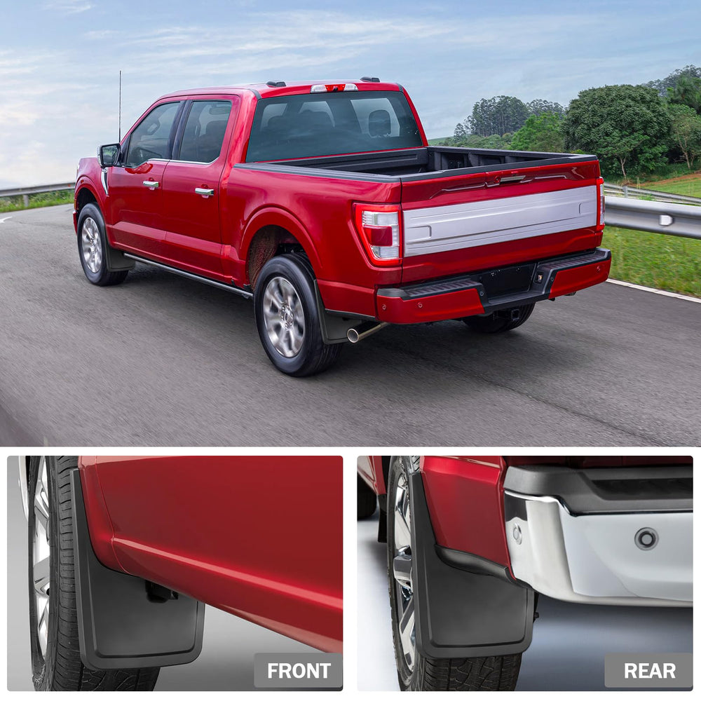 Peleus streamlined mud guards improve aerodynamics and reduce mud buildup