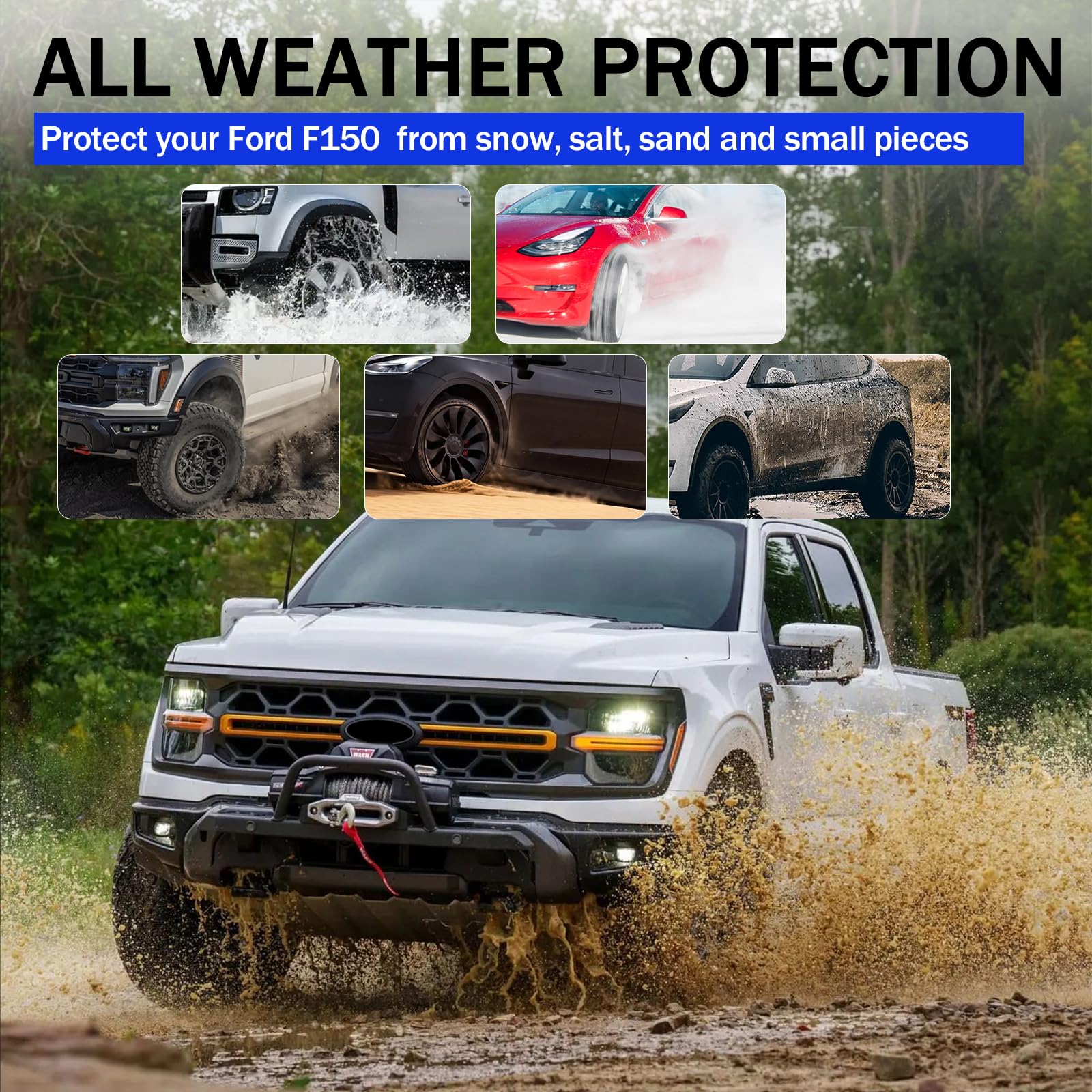 Peleus complete four piece mud flap set includes all hardware