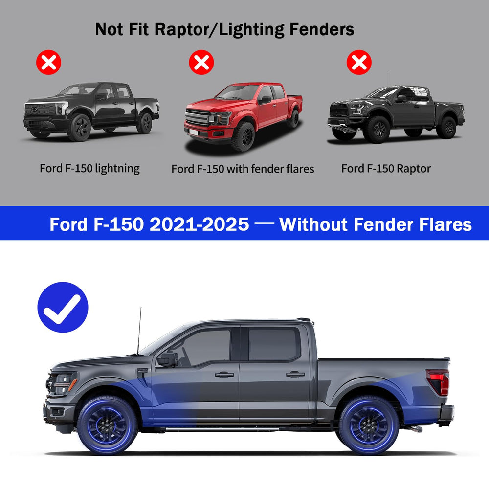 Peleus mud flaps Ford F-150 rear-left guard against mud and salt