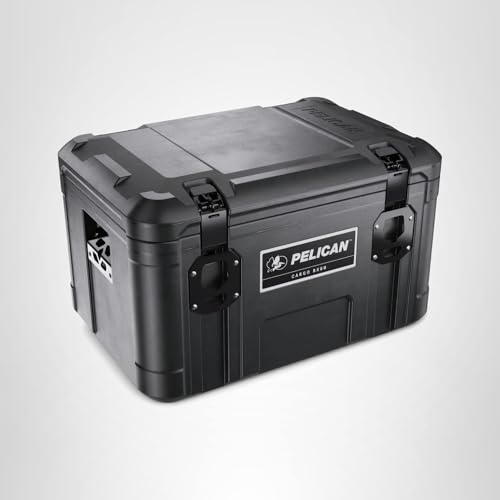 Pelican BX80 Cargo Case secure mounting plate showcases truck bed compatibility.