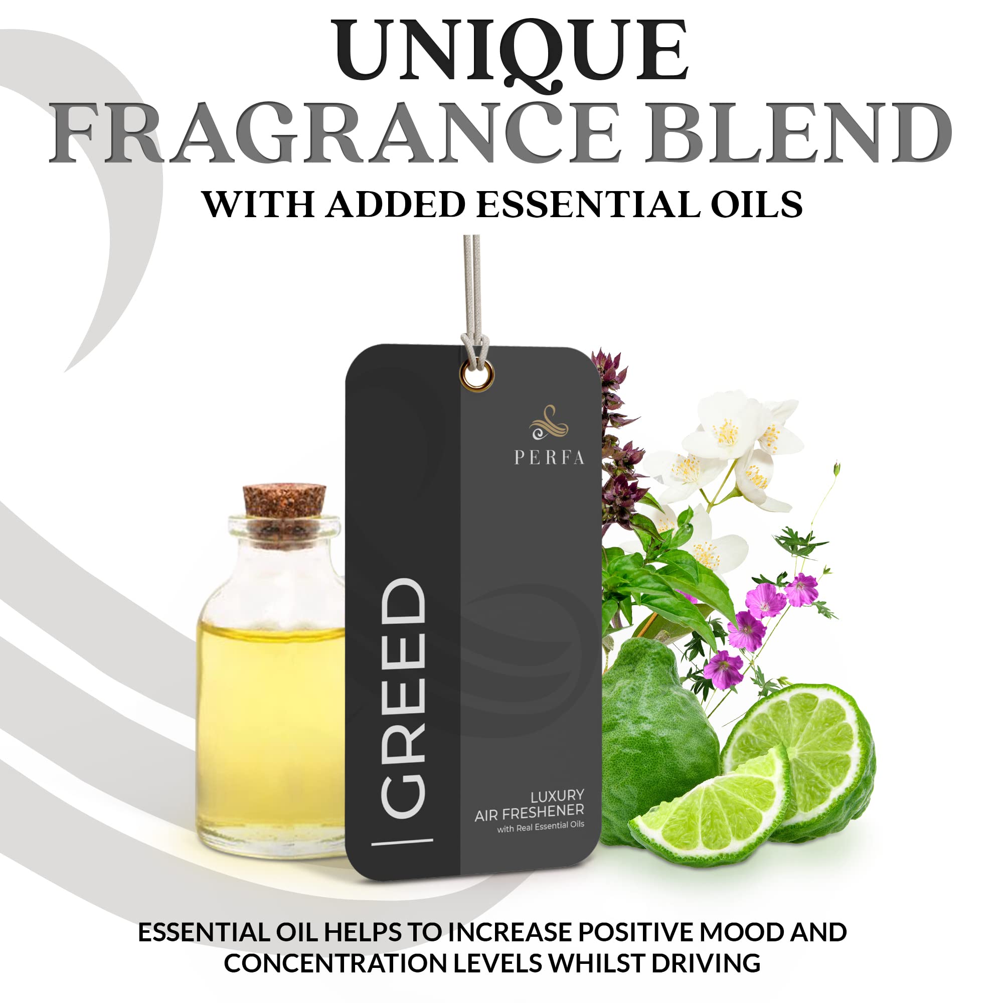 Perfa Greed odor eliminator technology graphic demonstrating onboard freshness