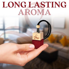 Perfa hanging diffuser in amber saffron providing a persistent scent