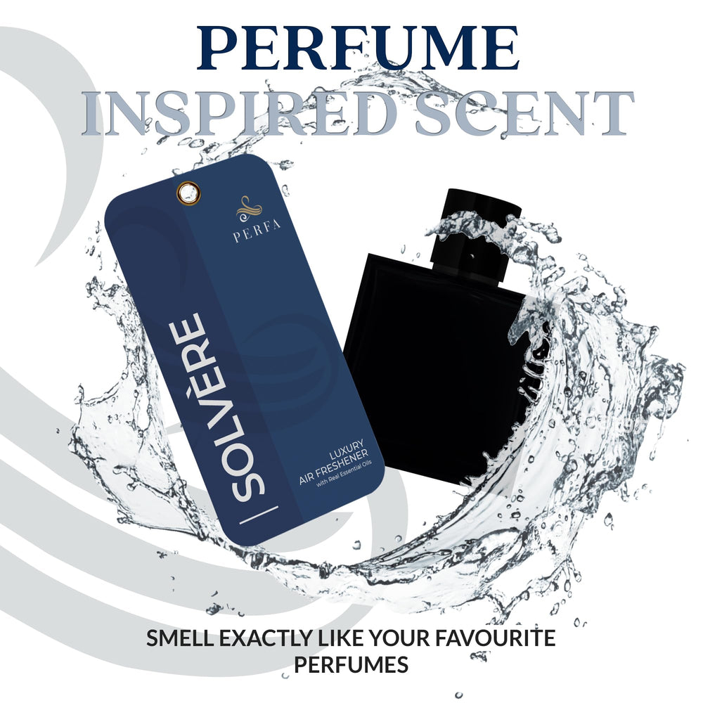 Perfa Solvère with real essential oils for a fresh drive.