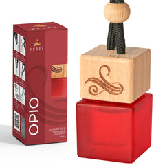 Perfa YSB Opi.um car air freshener for women visual, delivering luxury perfume-like aroma in the cabin.