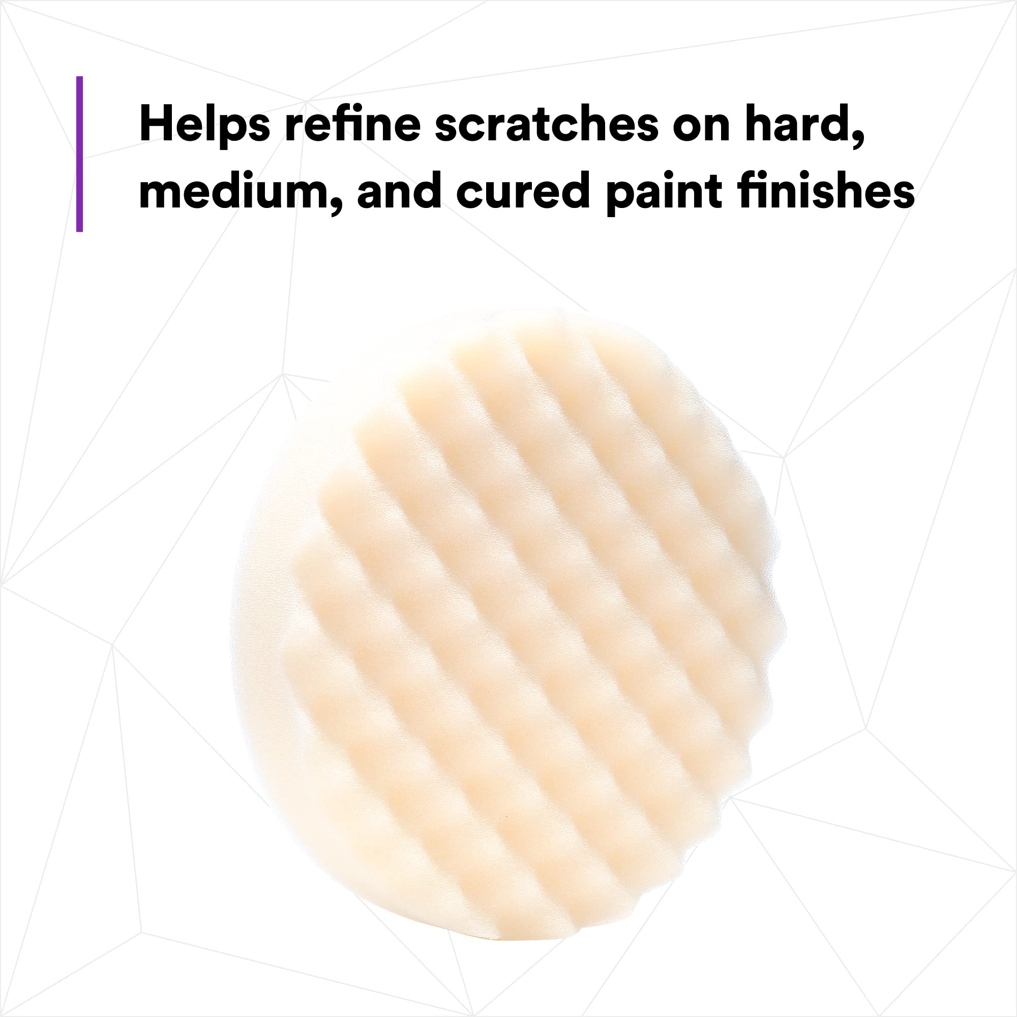 Perfect-It foam pad with backup pad in use for tougher jobs.
