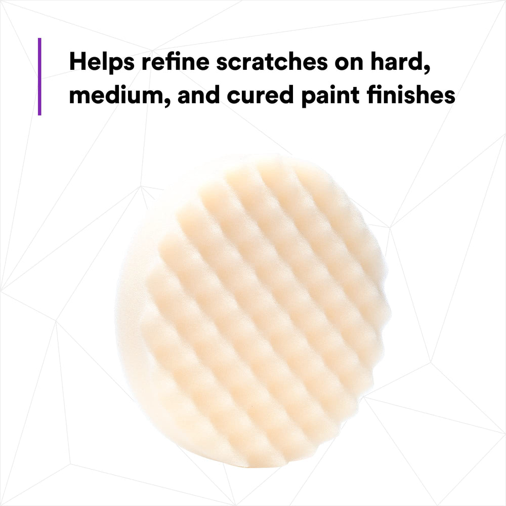 Perfect-It foam pad with backup pad in use for tougher jobs.