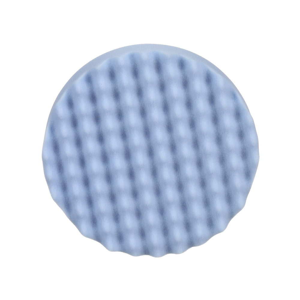 Perfect-It Ultrafine polishing pad 8in blue with waffle face for even polish application.