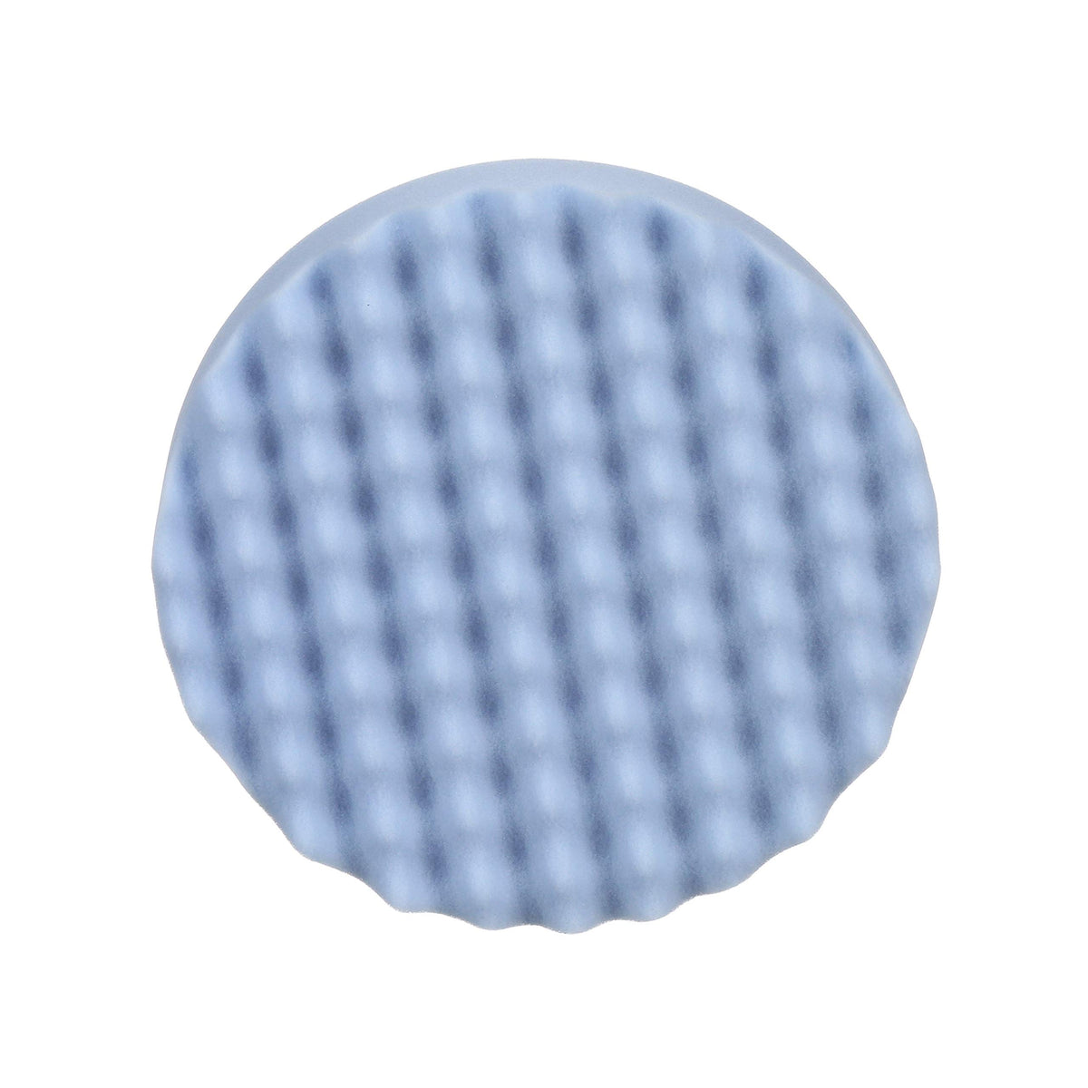 Perfect-It Ultrafine polishing pad 8in blue with waffle face for even polish application.