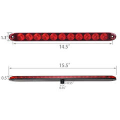 PerfecTech 11-LED red trailer light mounting holes enable quick, secure installation.