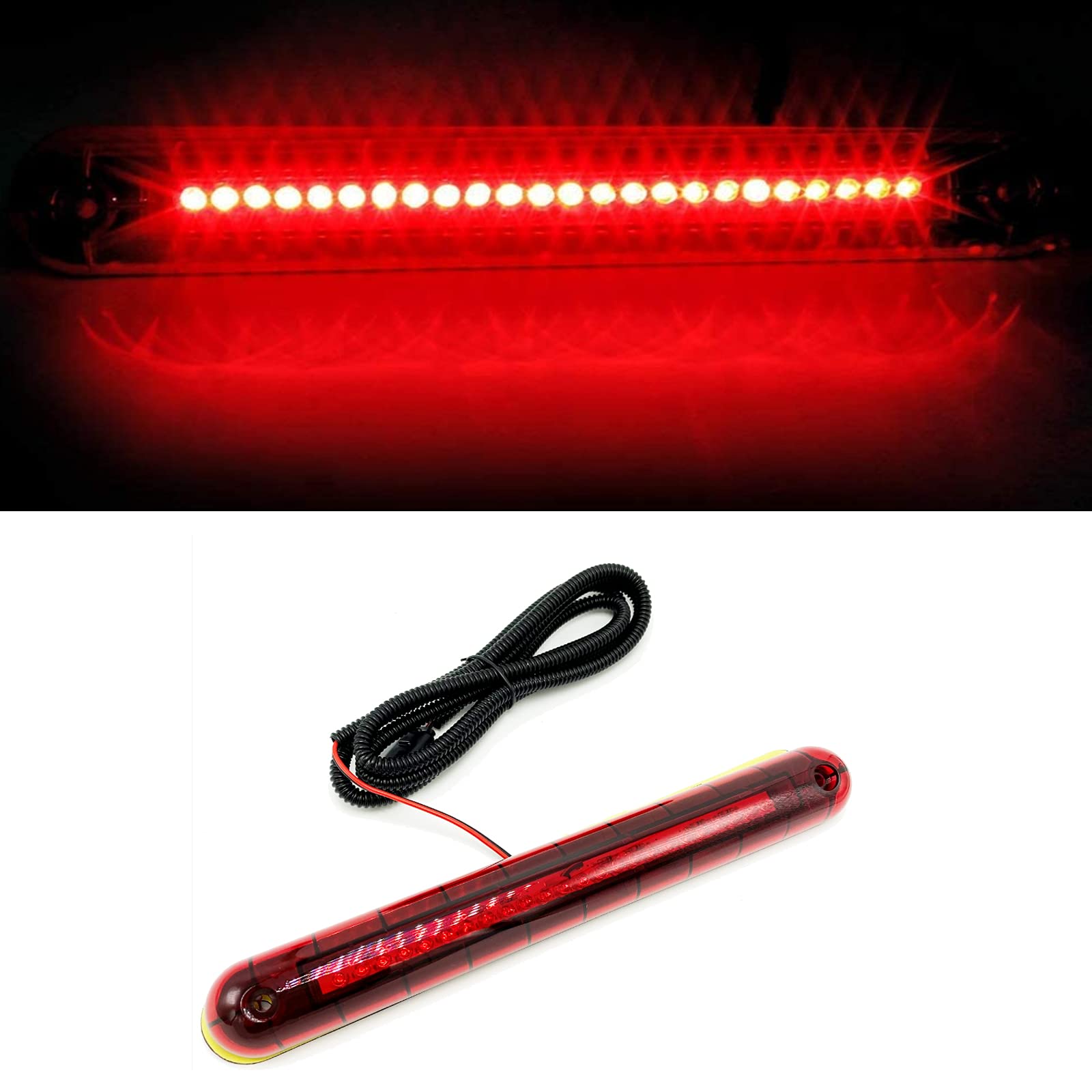 PerfecTech red 3rd brake light suited for universal car installations