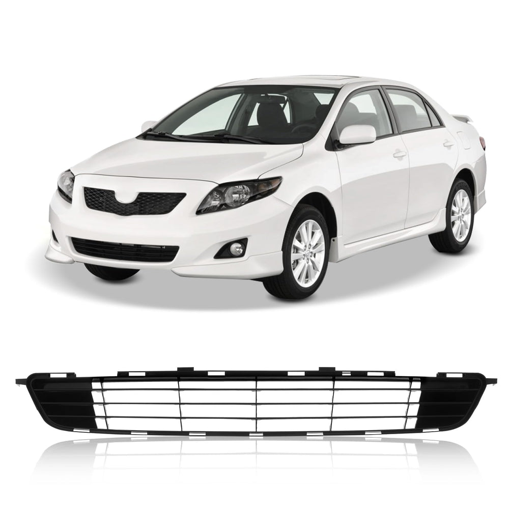 Perfit Liner front bumper lower grille for Toyota Corolla 2009-2010 enhances fit and style.