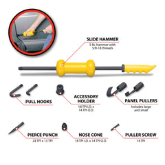 Performance Tool dent-seal-puller attachments enable versatile sealing and O-ring removal.