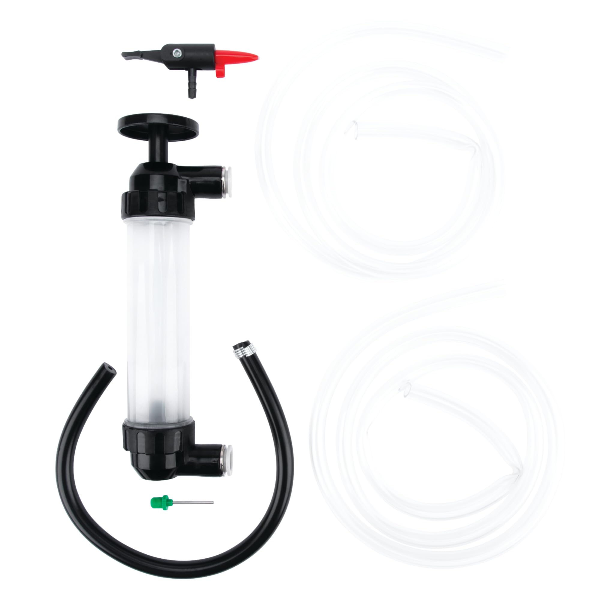 Performance Tool W1156 clear-view barrel for easy transfer monitoring.
