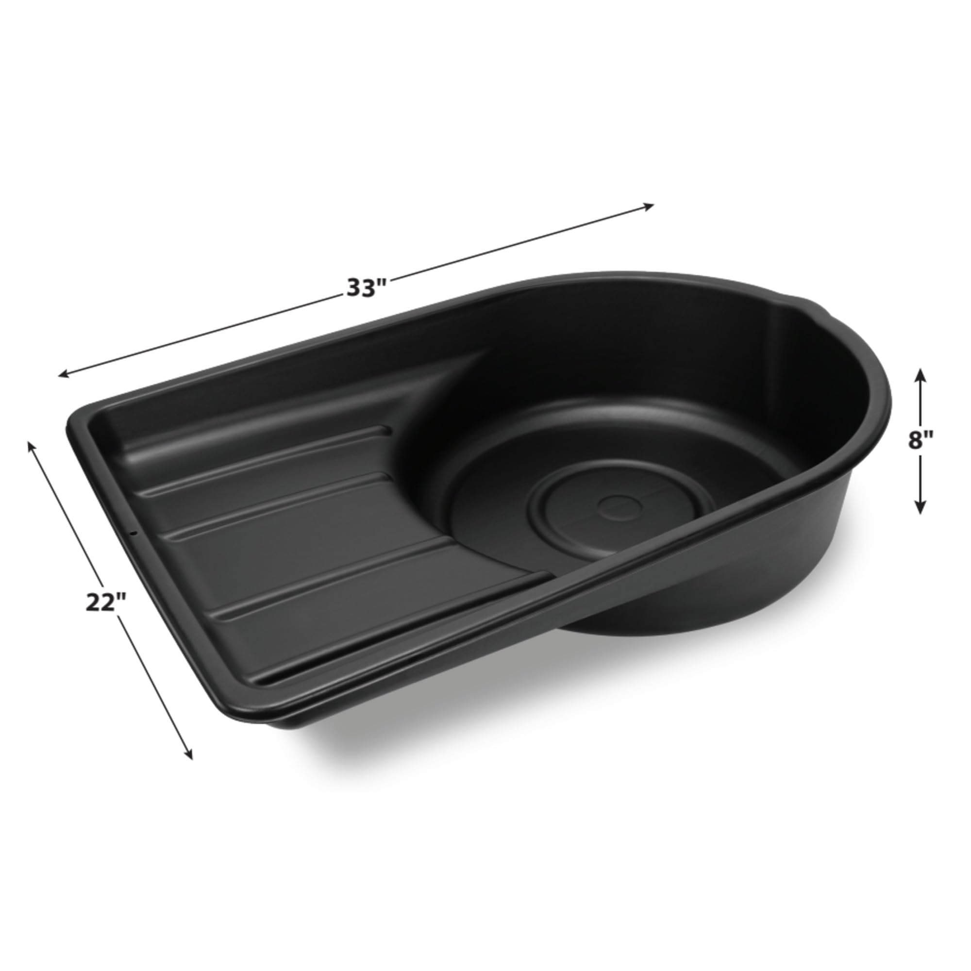 Performance Tool W4072 molded spout provides easy pouring and disposal.