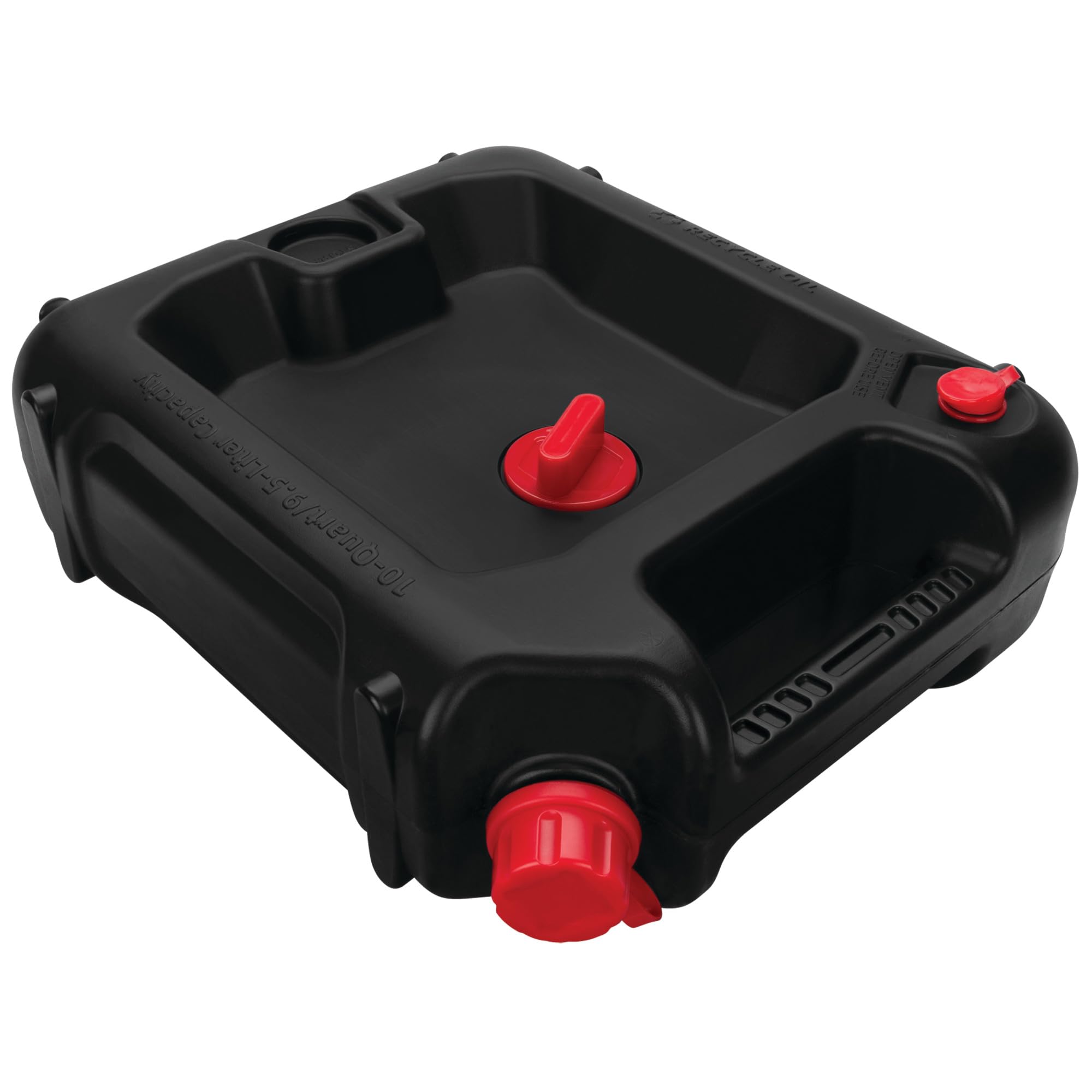 Performance Tool W4076 oil drain container with integrated handle for easy transport